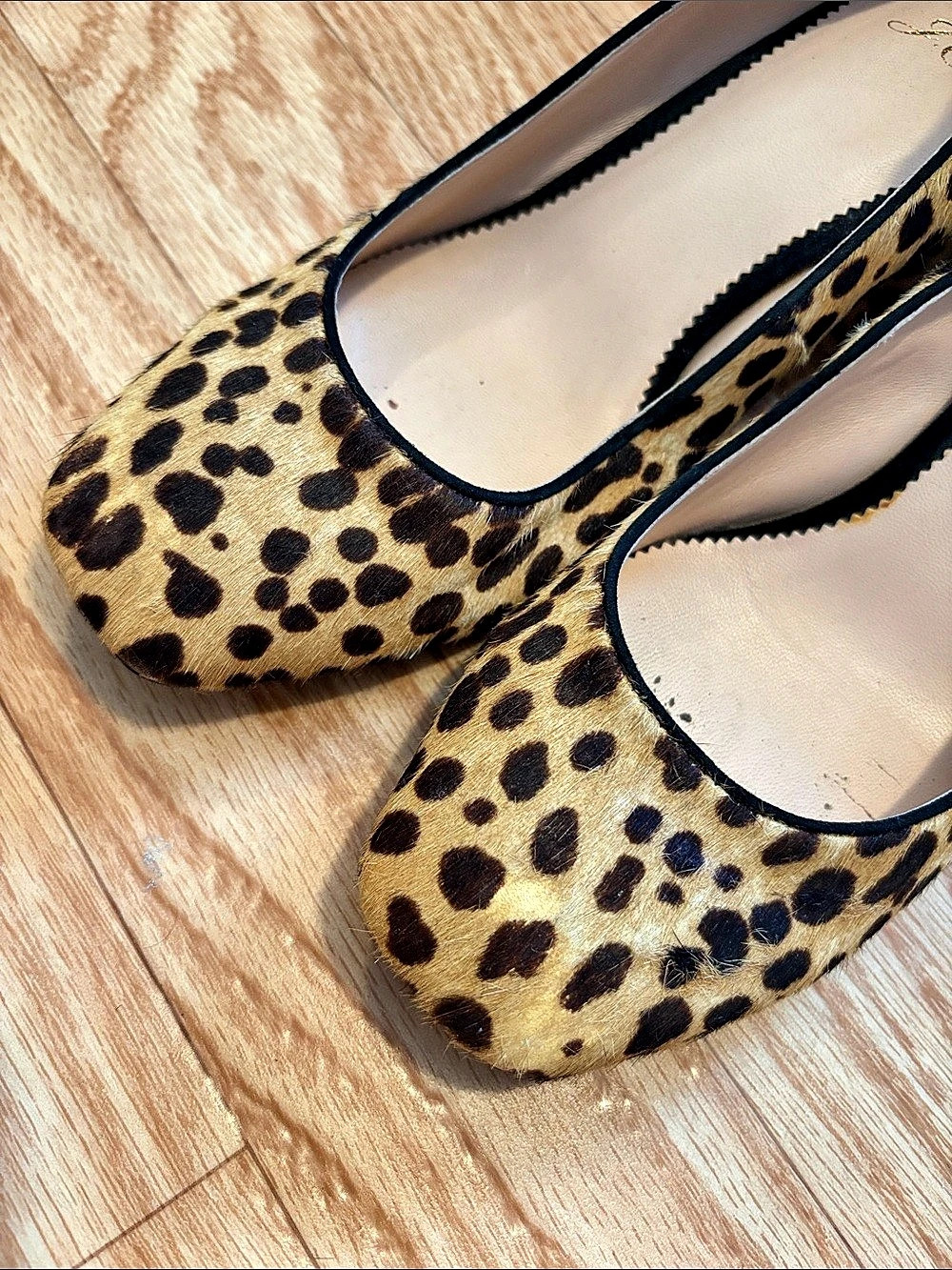 J.Crew “Celia” Collection Calf Hair Stack/Block Heel - Picture 6 of 6